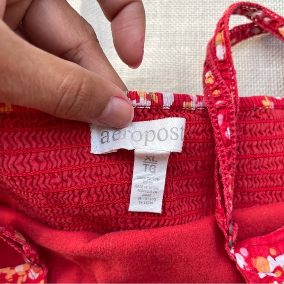 SOLD ❌ Red Floral Mini Skater Dress - Picture 10 of 12